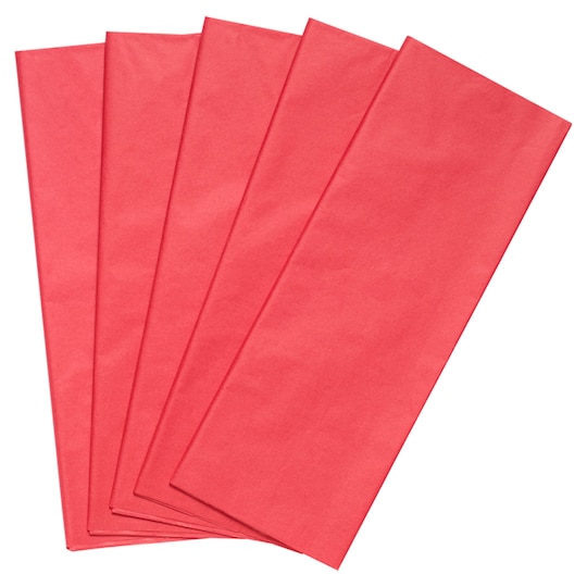 Tesco Red Tissue 5 Sheets Tesco Groceries