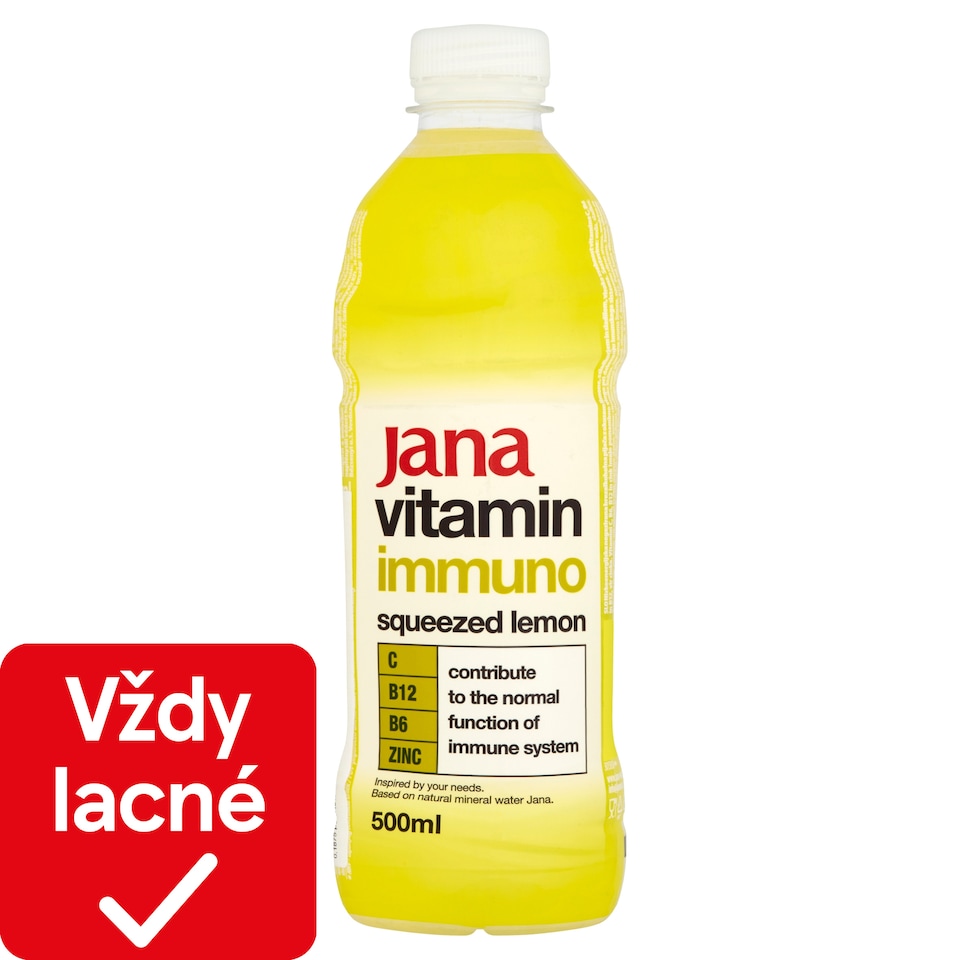 Jana Vitamin Immuno Low-Energy Non-Carbonated Drink with Lemon Flavour 500 ml
