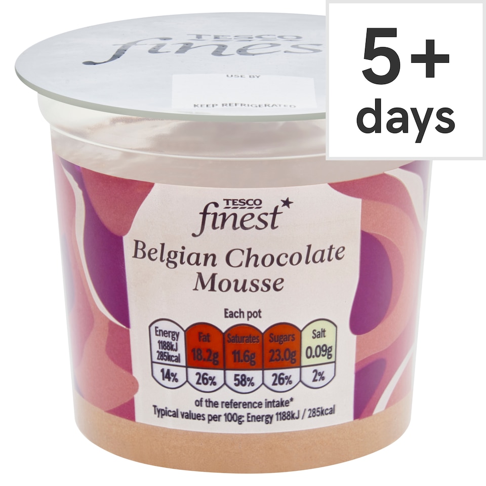Tesco Finest Belgian Chocolate Mousse 100G