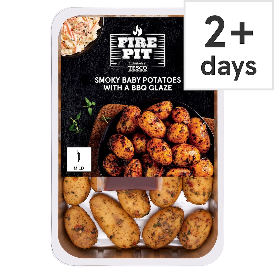 Tesco Firepit Smoky Baby Potatoes With Bbq Glaze 500G