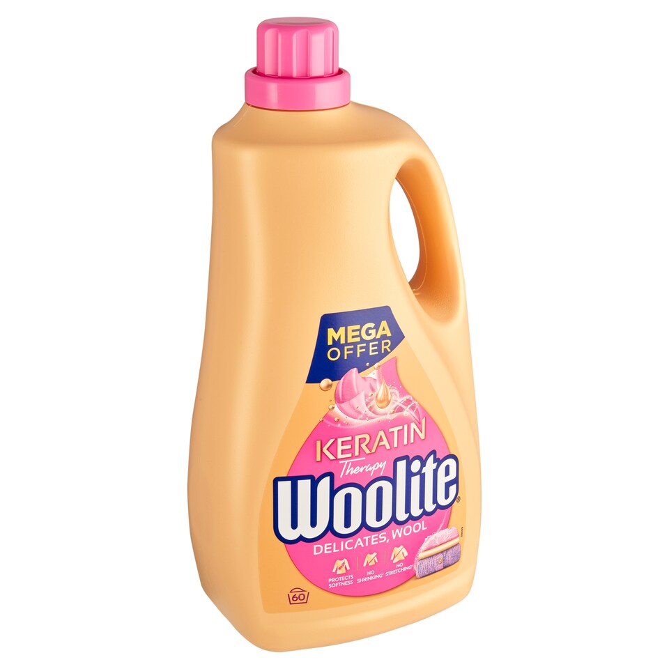 obrázok 1 z Woolite Keratin Therapy tekutý prací prípravok na jemnú a vlnenú bielizeň 60 praní 3,6 l