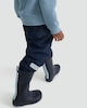 image 2 of F&F Boys Fleece Lined Reflective Strap Waterproof Trousers in Navy