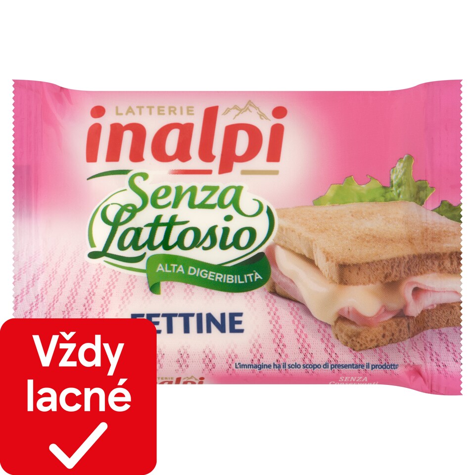 obrázok 1 z Latterie inalpi Fettine bezlaktózový syr plátky 150 g