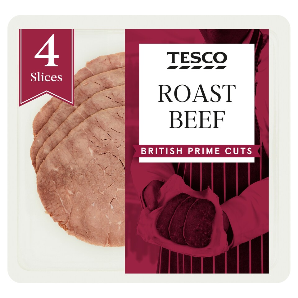 Tesco Prime Cuts Roast Beef 90G