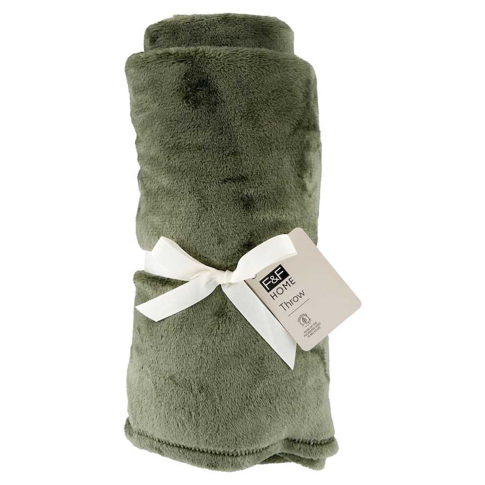 F&F Home Soft Green Super Soft prikrývka 120 x 150 cm