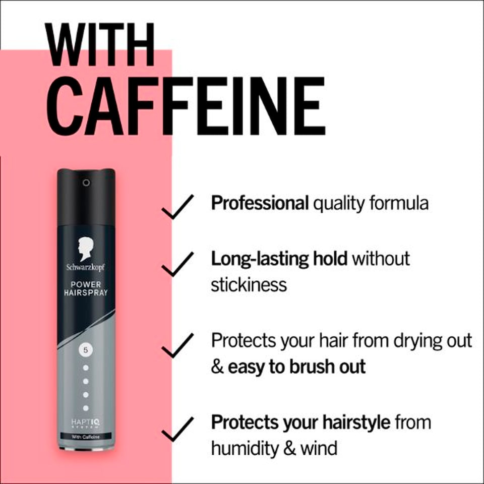 image 1 of Schwarzkopf Power Hairspray With Caffeine 250ml