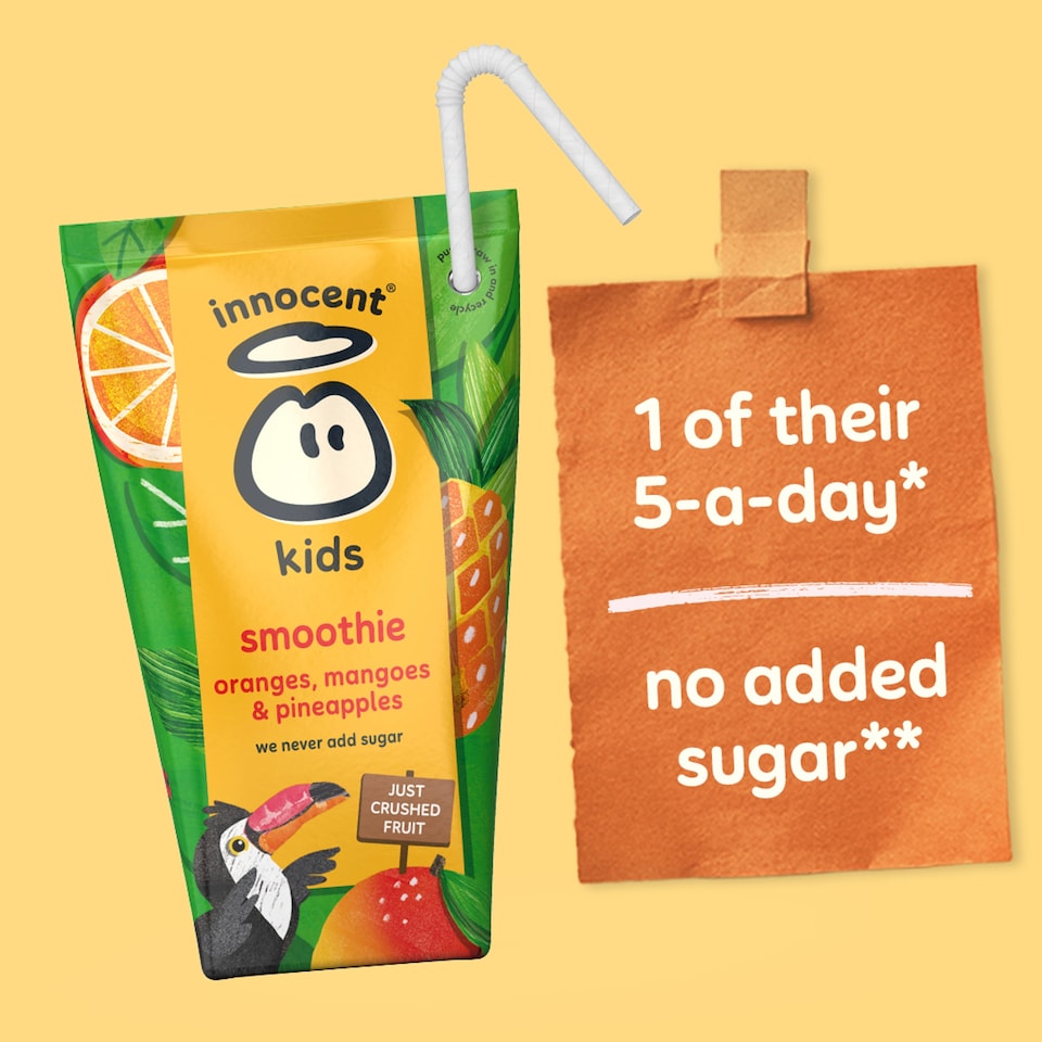 image 1 of innocent Kids Orange, Mango & Pineapple Smoothies 10x150ml
