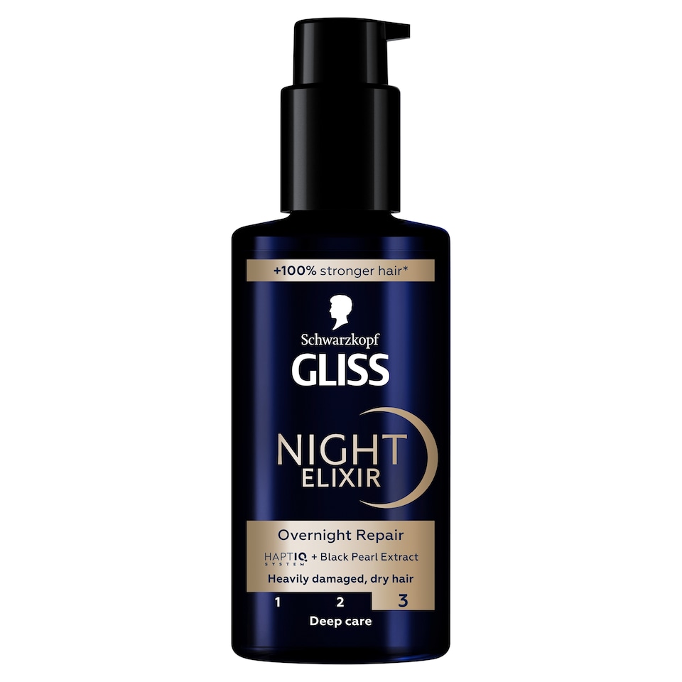 obrázok 1 z Schwarzkopf Gliss Night Elixir Overnight Repair nočný elixír na vlasy 100 ml