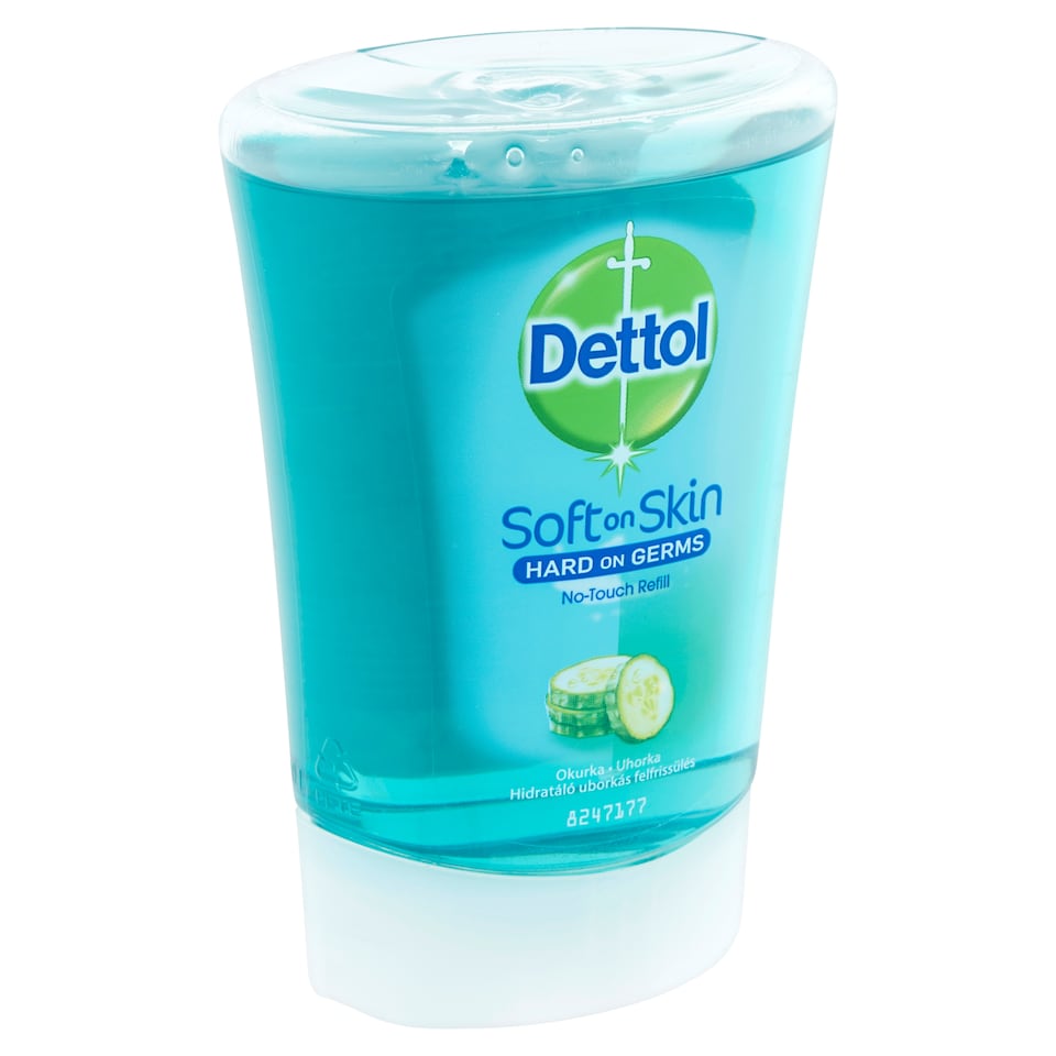 Dettol Hidratáló Uborkás Felfrissülés érintés nélküli kézmosó készülékhez utántöltő 250 ml