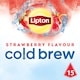 image 1 of Lipton Cold Brew Strawberry Flavoured 15 Teabags 37.5G