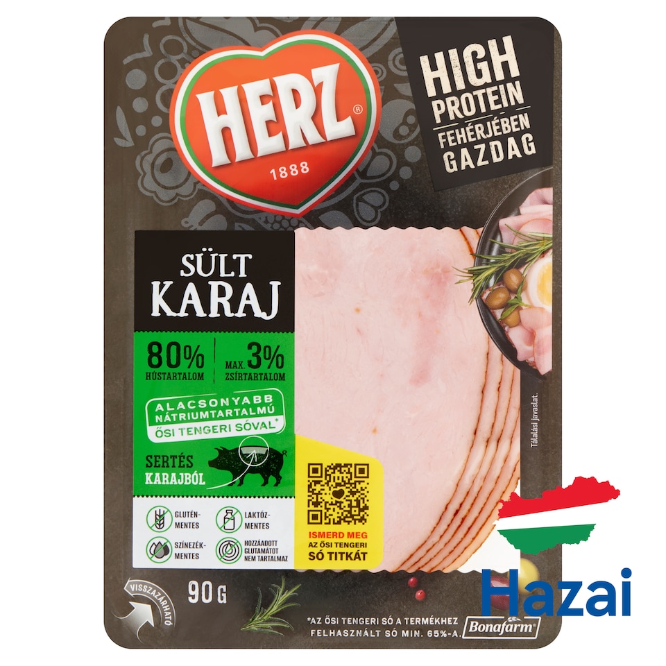HERZ szeletelt sült karaj 90 g 1. kép