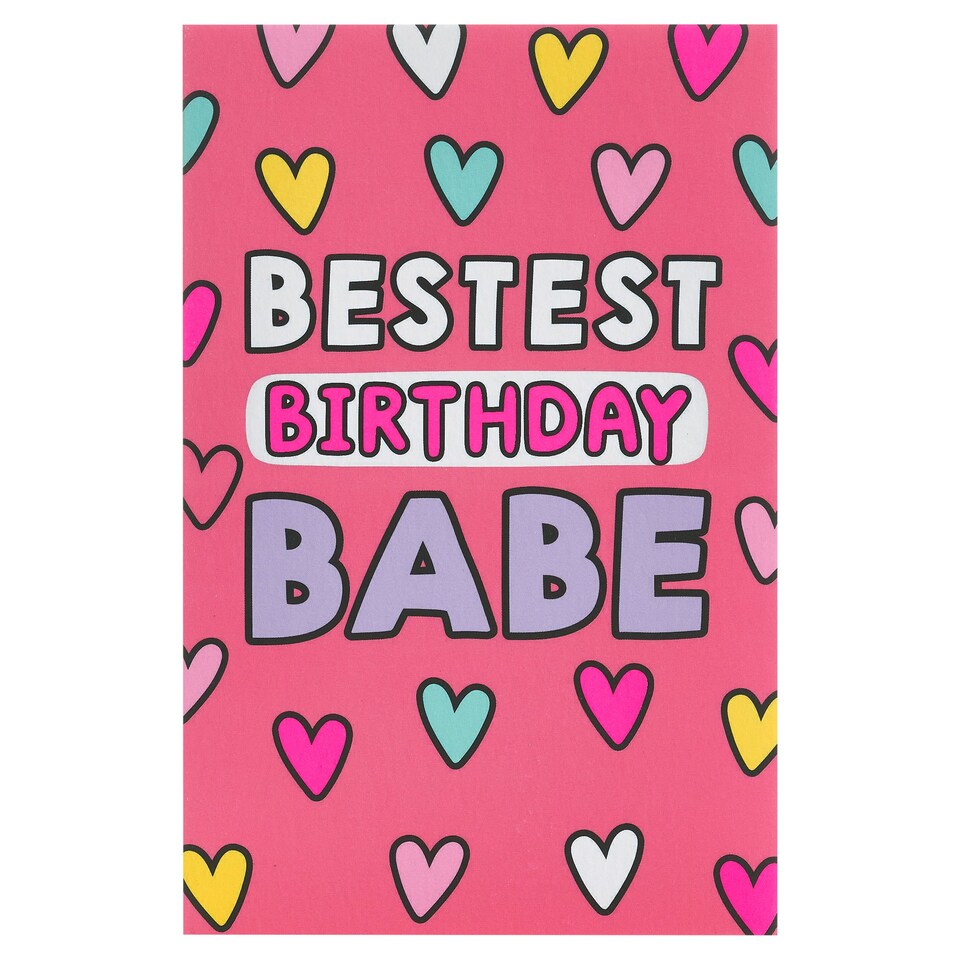 Tesco Birthday Card Bestest Birthday Babe Tesco Groceries