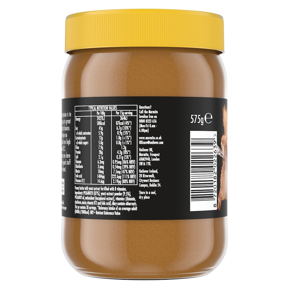 image 1 of Marmite Crunchy Peanut Butter 575G
