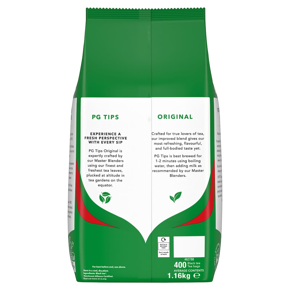 image 1 of PG Tips Original Tea Bags 400 Pack 1.16kg