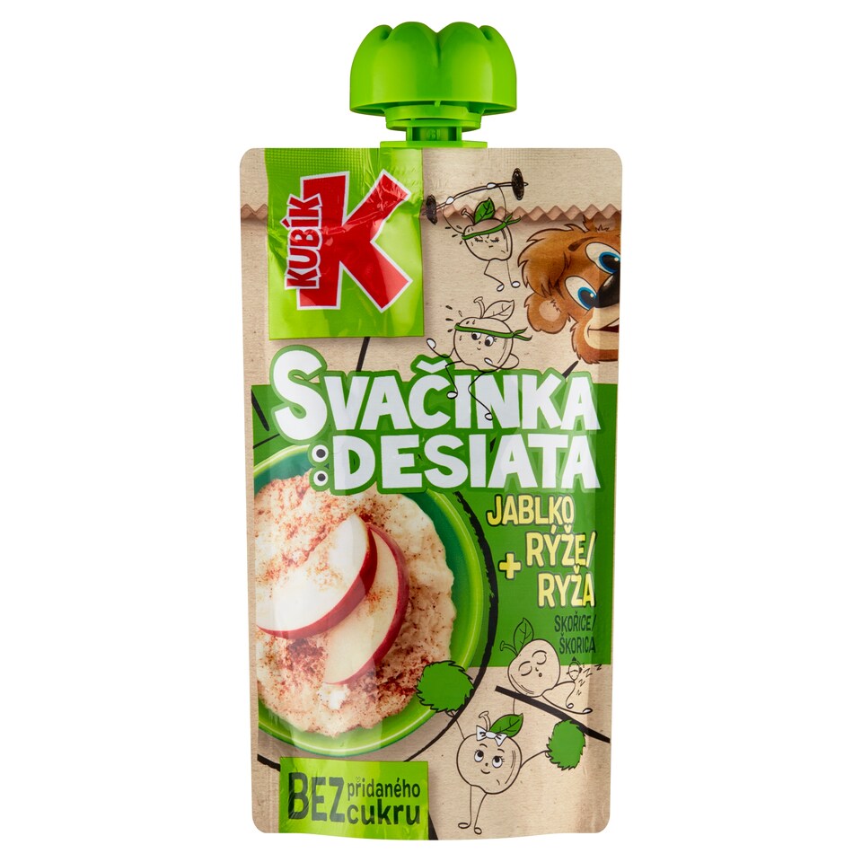 Kubík Svačinka jablko + rýže, skořice 100g