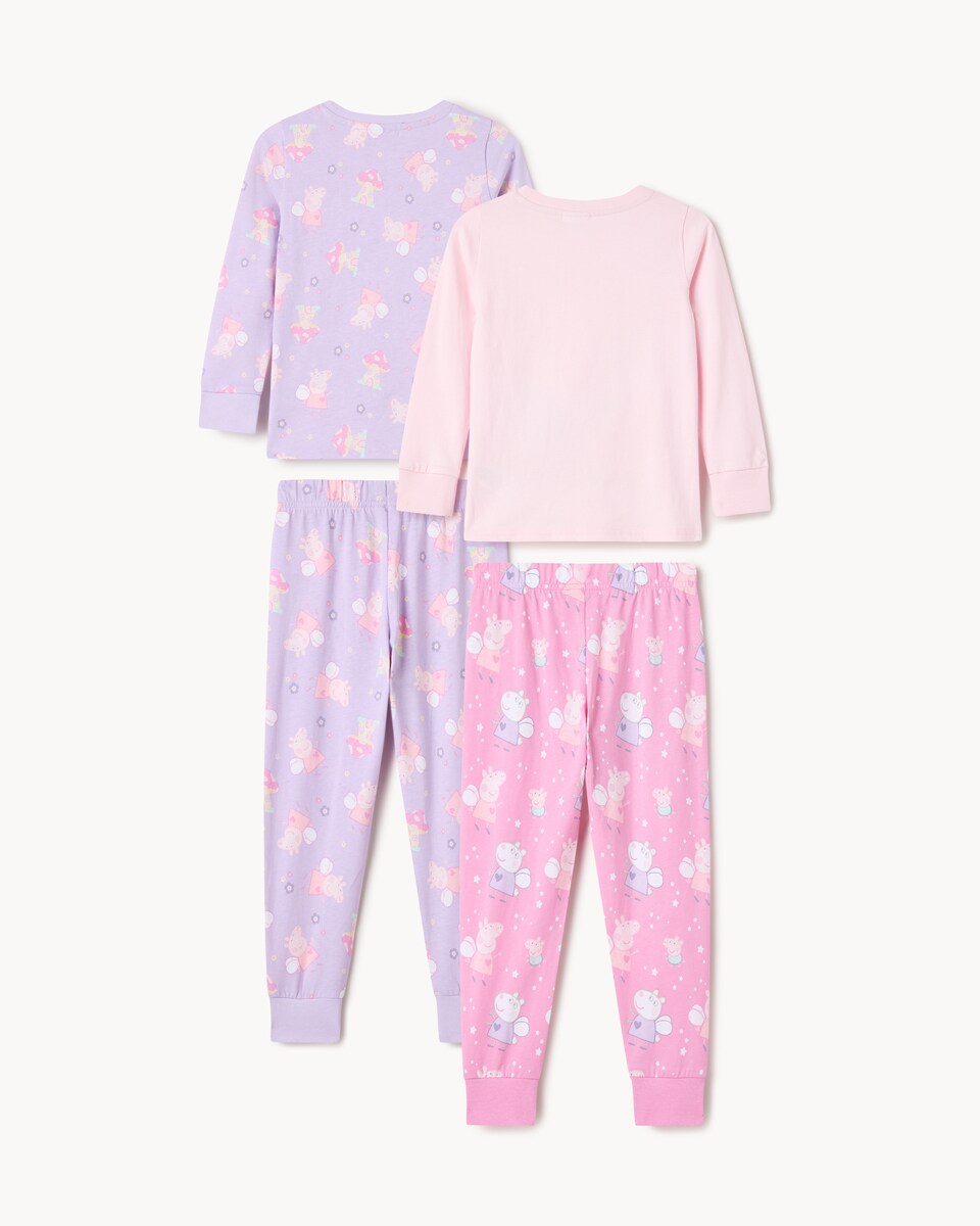 image 1 of Peppa Pig 2-Pack Pure Cotton Pyjama Sets in Multi