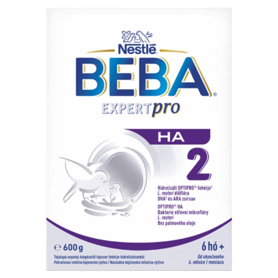 Beba ExpertPro HA 2 tejalapú anyatej-kiegészítő tápszer 6 hó+ 600 g  1. kép