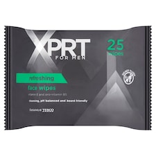 Xprt. For Men Refresh Face Wipes 25 Pack