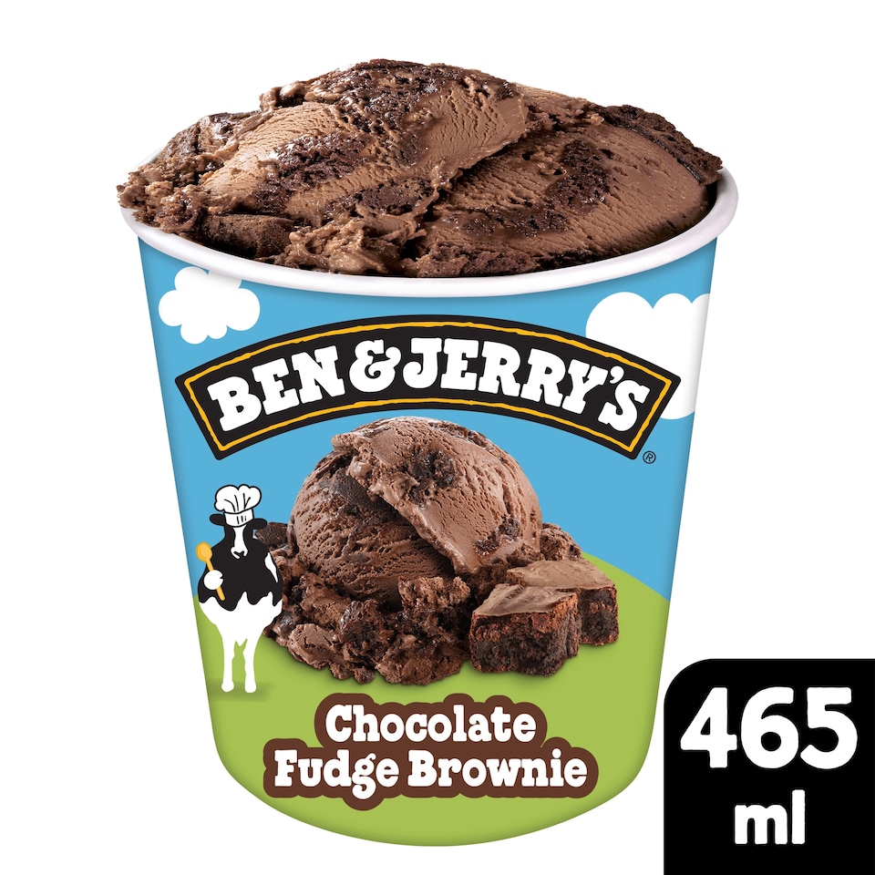 image 1 of Ben & Jerry's Chocolate Fudge Brownie Ice Cream Tub 465ml