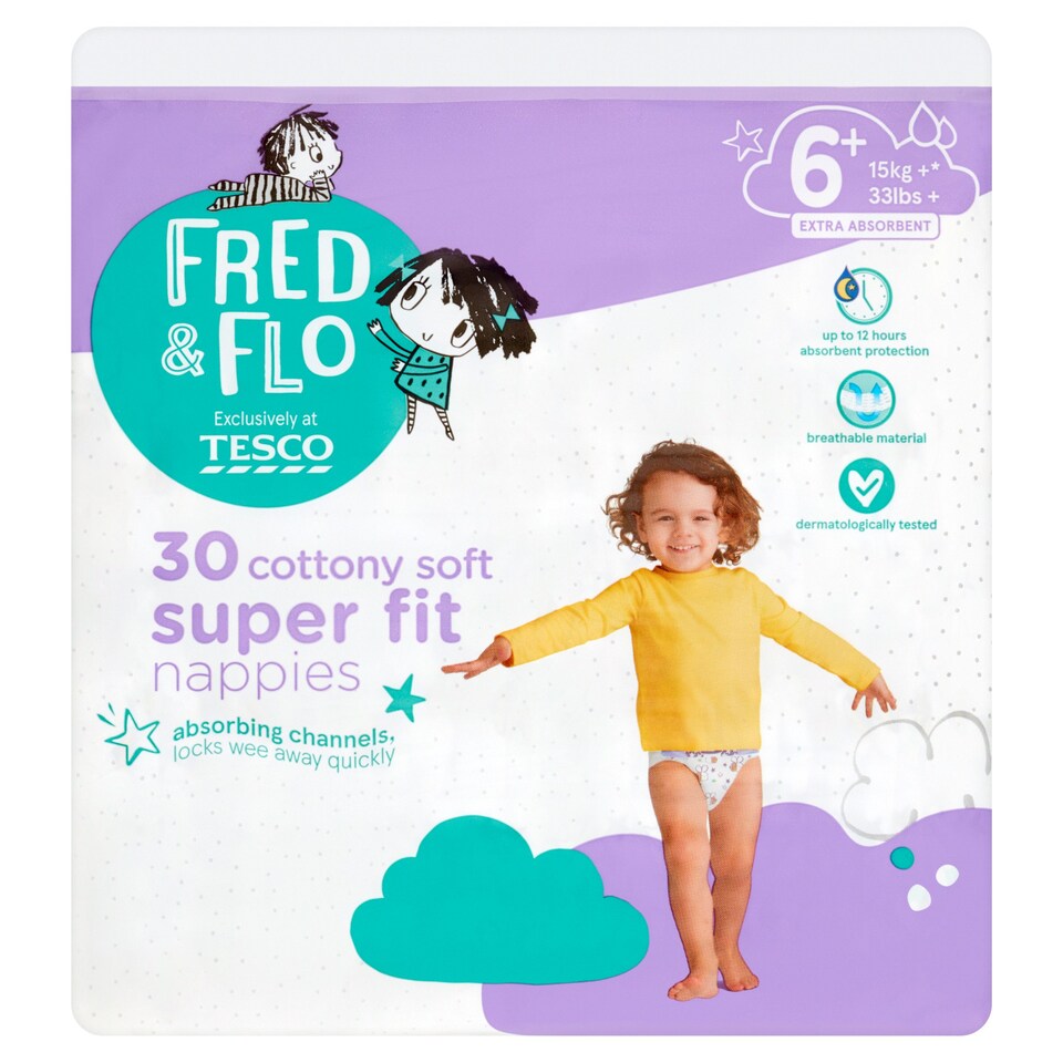 fred-flo-30-super-fit-nappies-size-6-tesco-groceries