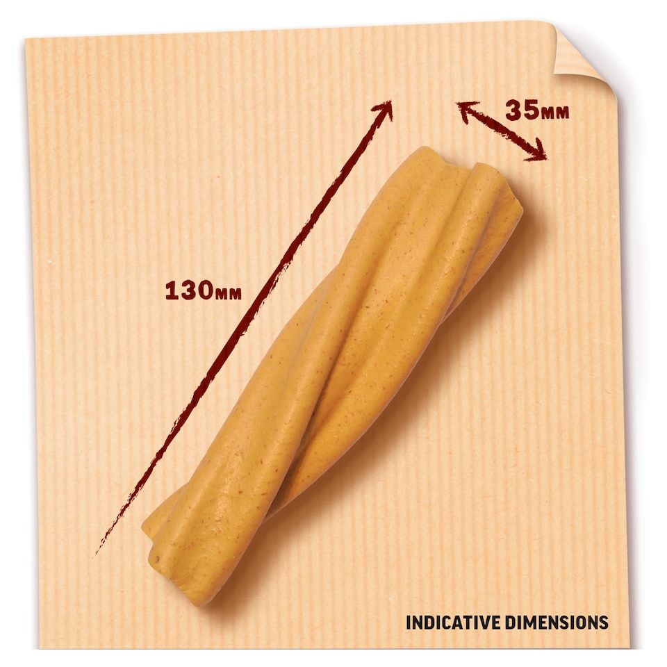 image 1 of BAKERS Meaty Twists Medium Beef Dog Chews 180g