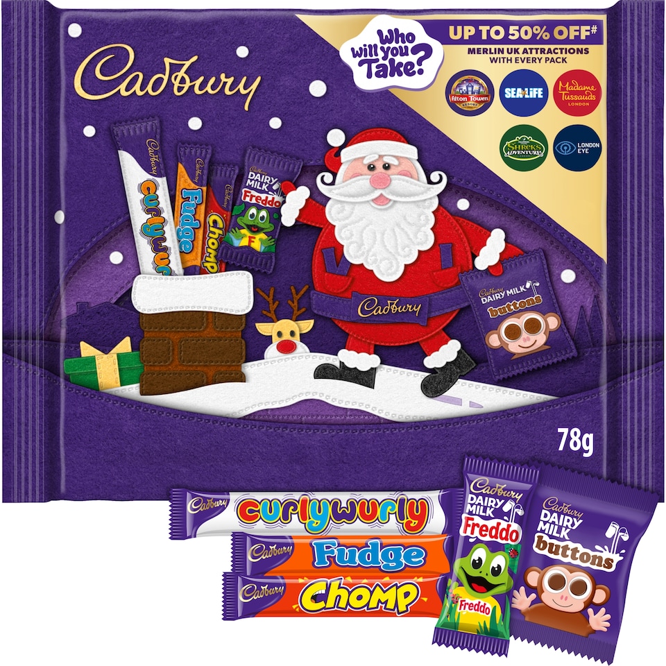 image 1 of Cadbury Small Xmas Selection Box 78G