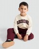 image 1 of F&F Boys 2-Piece Cotton Rich Arizona Sweatshirt and Joggers Set in Purple