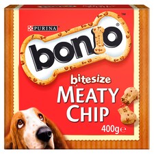 Bonio Meaty Chip Biscuits Bitesize 400G
