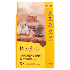 Burgess Hamster Gerbil & Mouse Food Mix 750G