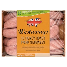 Westaways Honey Roast Pork Sausages 900G
