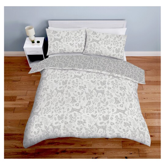 Tesco Scandi Woodland Duvet Set Double Groceries Tesco Scandi Woodland Duvet Set Double, Double Bedding Tesco