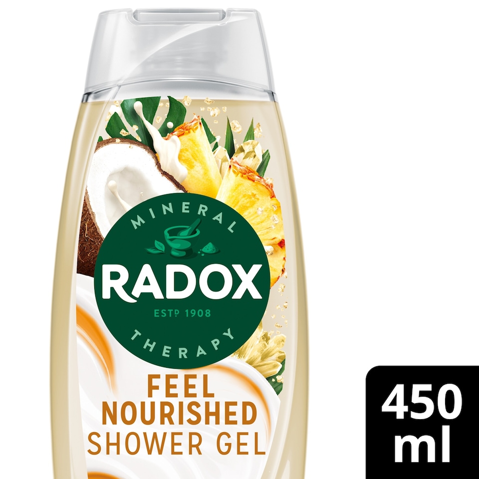 image 1 of Radox Coconut & Pineapple Feel Nourished Tropical Blends Shower Gel Body Wash 450ml