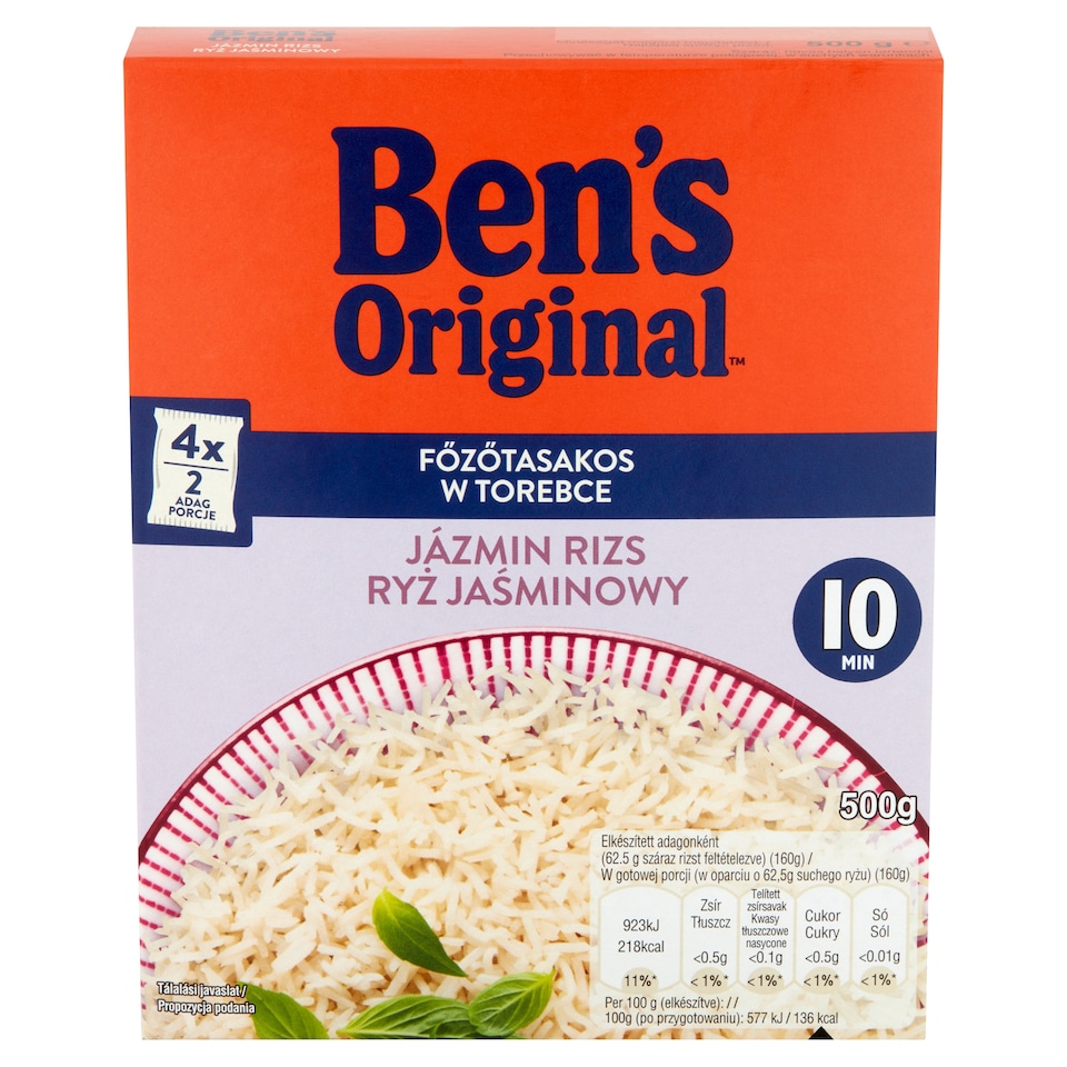Ben's Original főzőtasakos jázmin rizs 500 g  1. kép