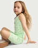 image 2 of F&F Girls 2-Pack Cotton Rich Ribbed Watermelon Cycling Shorts in Green