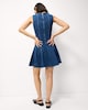 image 4 of F&F Pure Cotton Sleeveless Denim Mini Dress in Blue