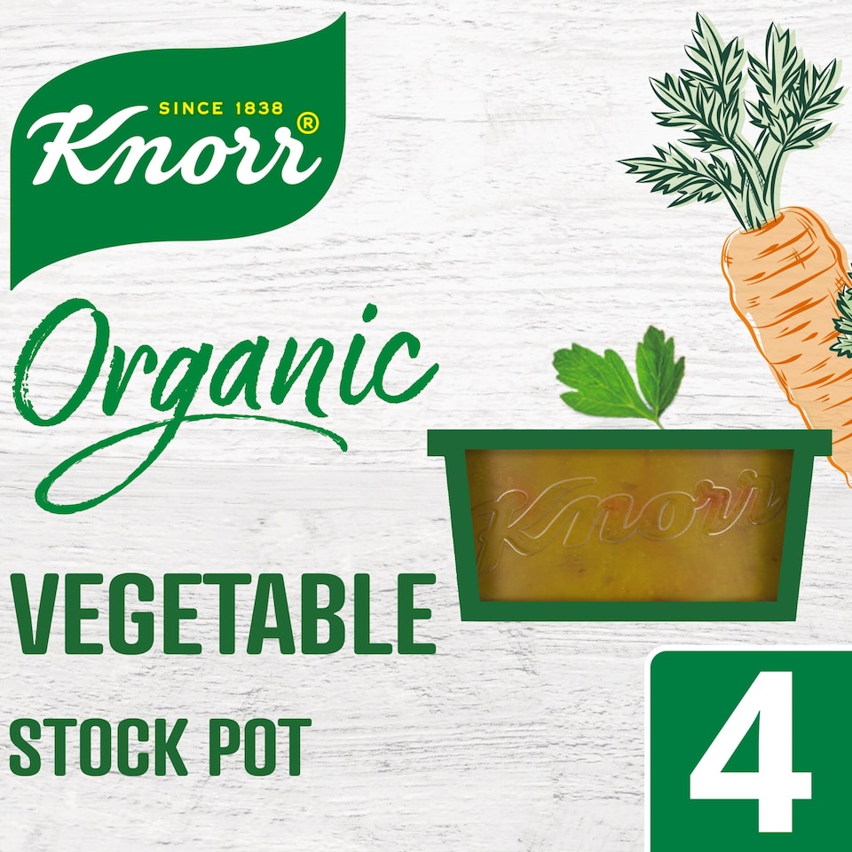 image 1 of Knorr Organic Vegetable Stock Pot 4x26g