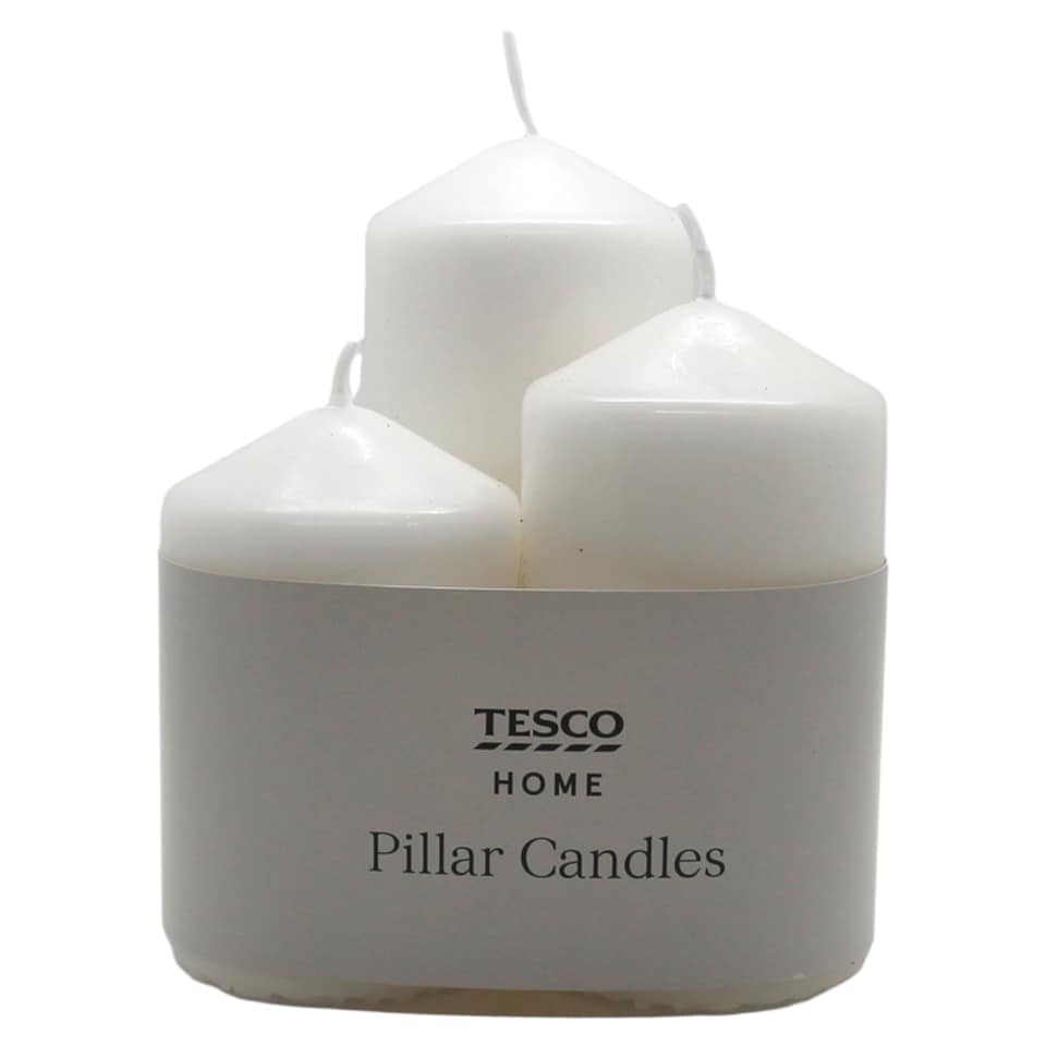 F&F Home Pillar Candle Set