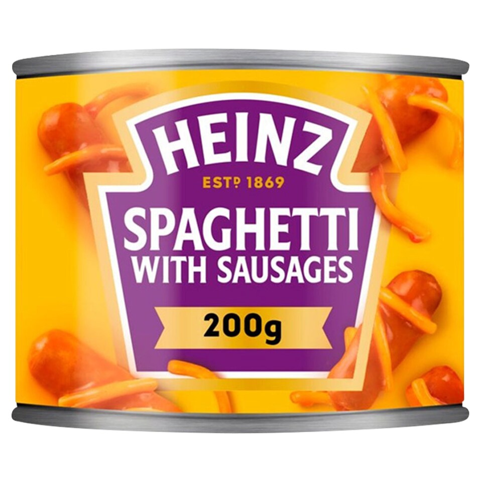 image 1 of Heinz Spaghetti & Sausages In Tomato Sauce 200G