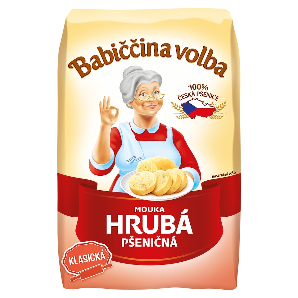 Babiččina Volba Mouka hrubá pšeničná 1kg