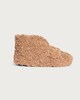 image 1 of F&F Curtis The Dog Textured Fleece Teddy Bear Slippers in Brown