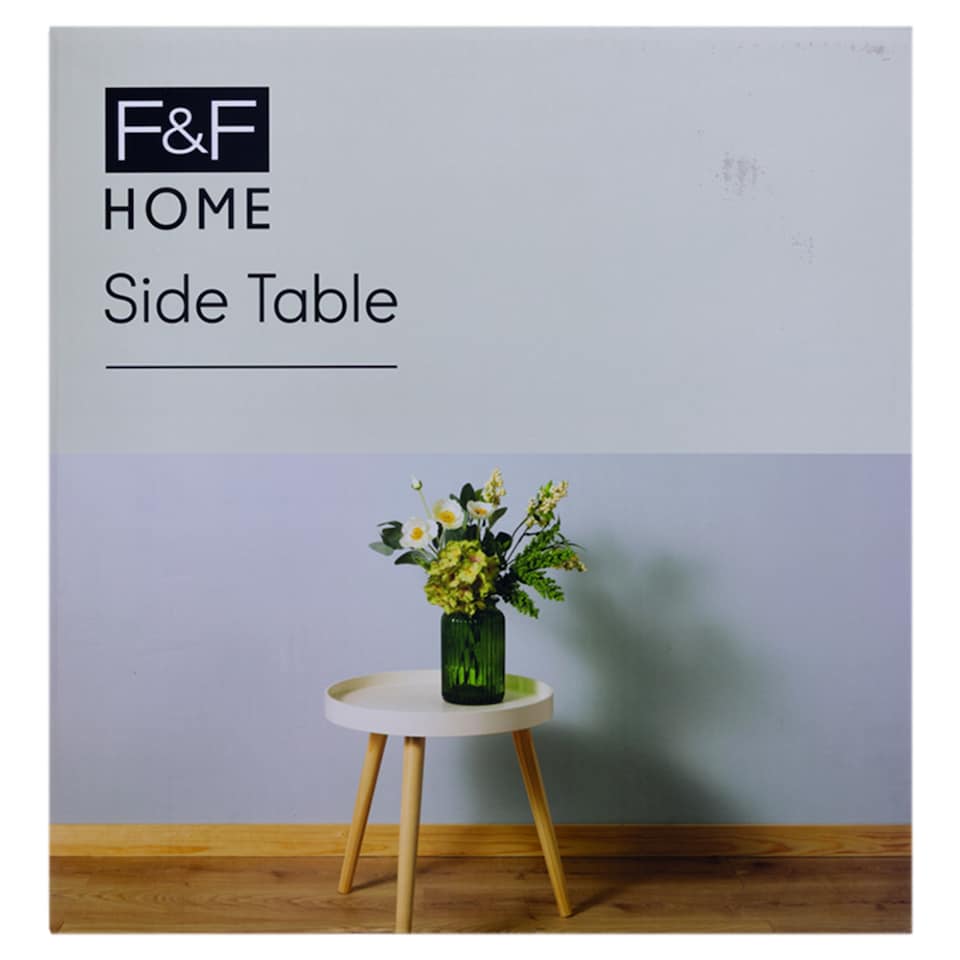 F&F Home Cram Wooden Side Table 40 x 44 cm