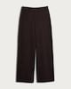 image 4 of F&F Wide Leg Seam Detail Trousers  in Brown