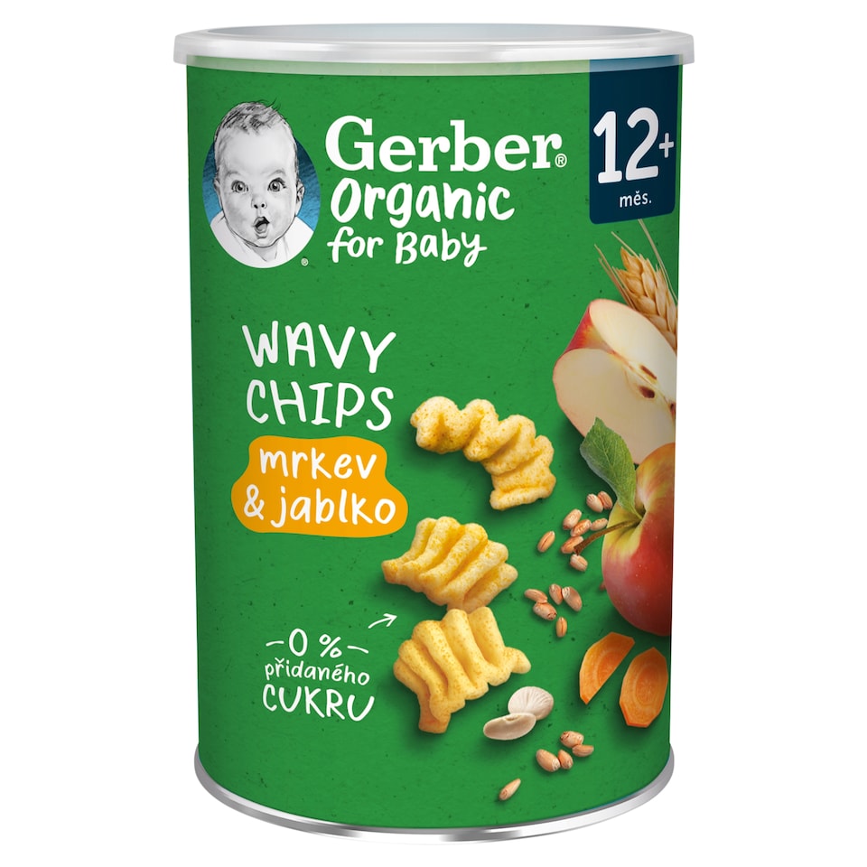 Obrázek 1 pro produkt GERBER Wavy chips mrkev a jablko 35g