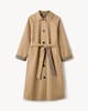 image 6 of F&F Check Reversible Trench Coat in Multi Brown