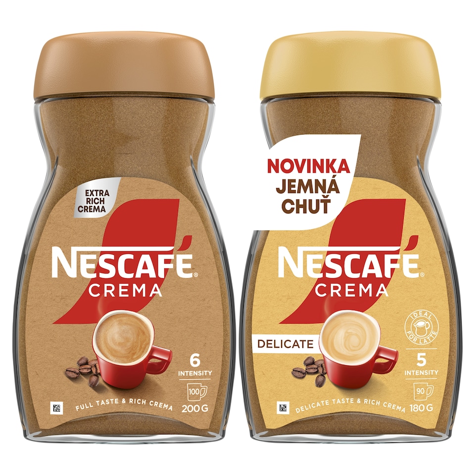 NESCAFÉ Crema Delicate, Instant Coffee with Rich Foam and Delicate Coffee Flavor 180 g