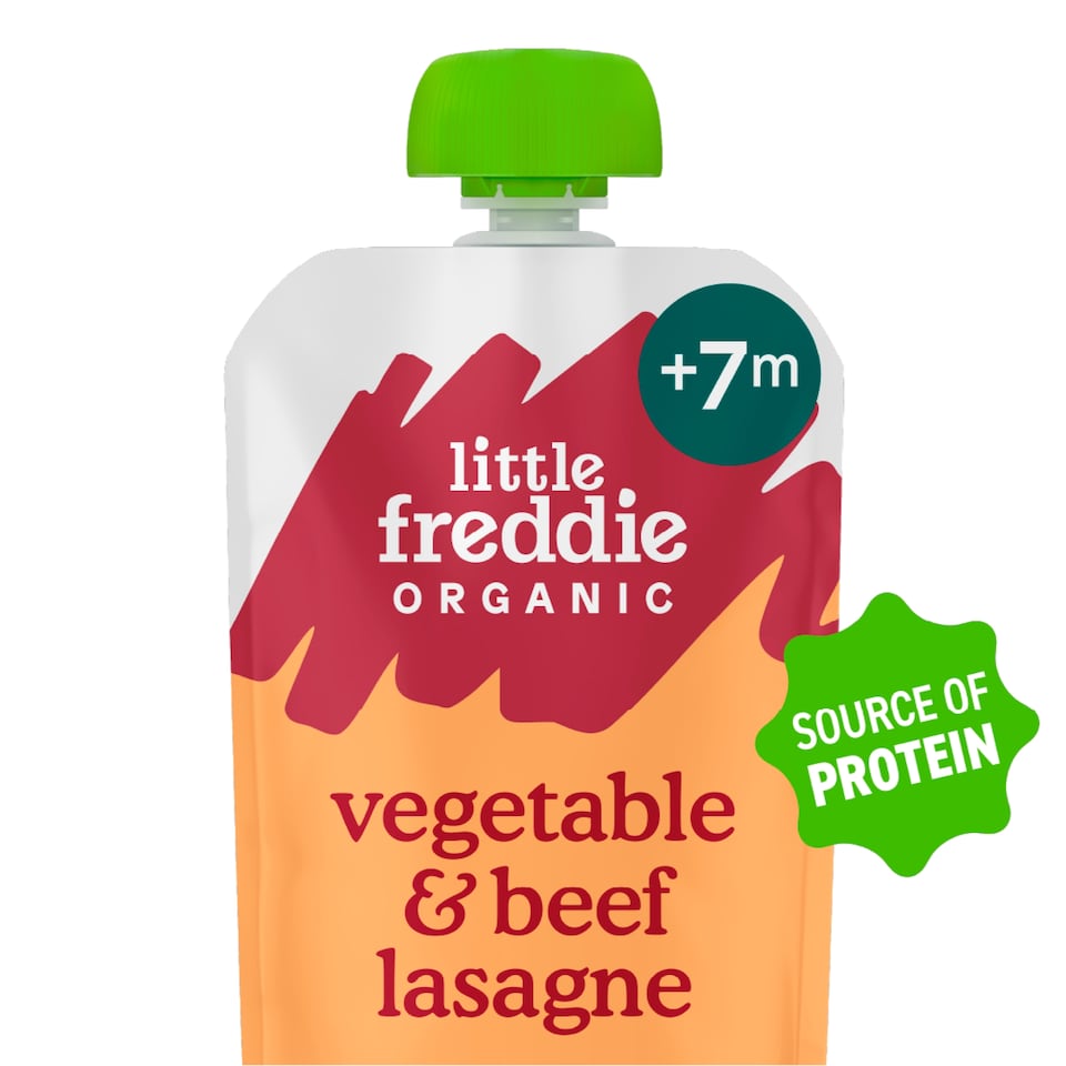 image 1 of Little Freddie Organic Beef Lasagne with Cheese Baby Food Pouch 7+ Months 130g