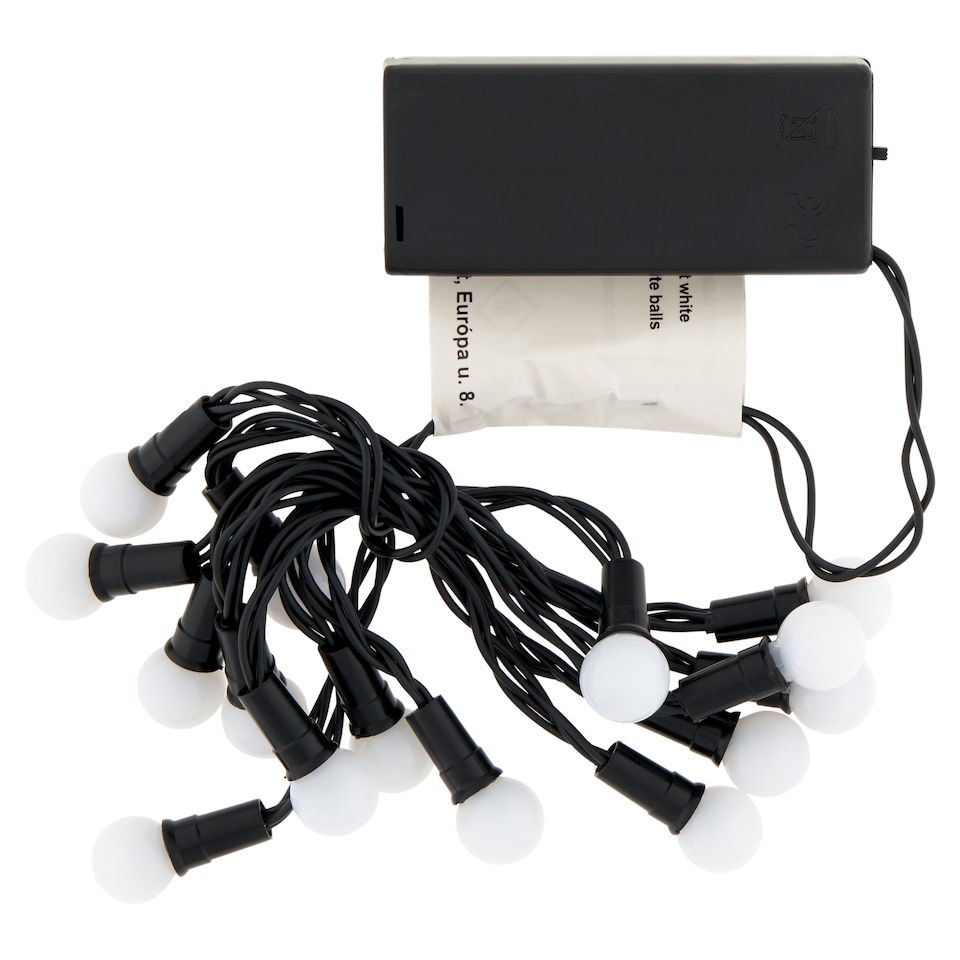 obrázok 1 z Snow Meister SM269215 15 LED svetiel so studenou bielou farbou na batérie