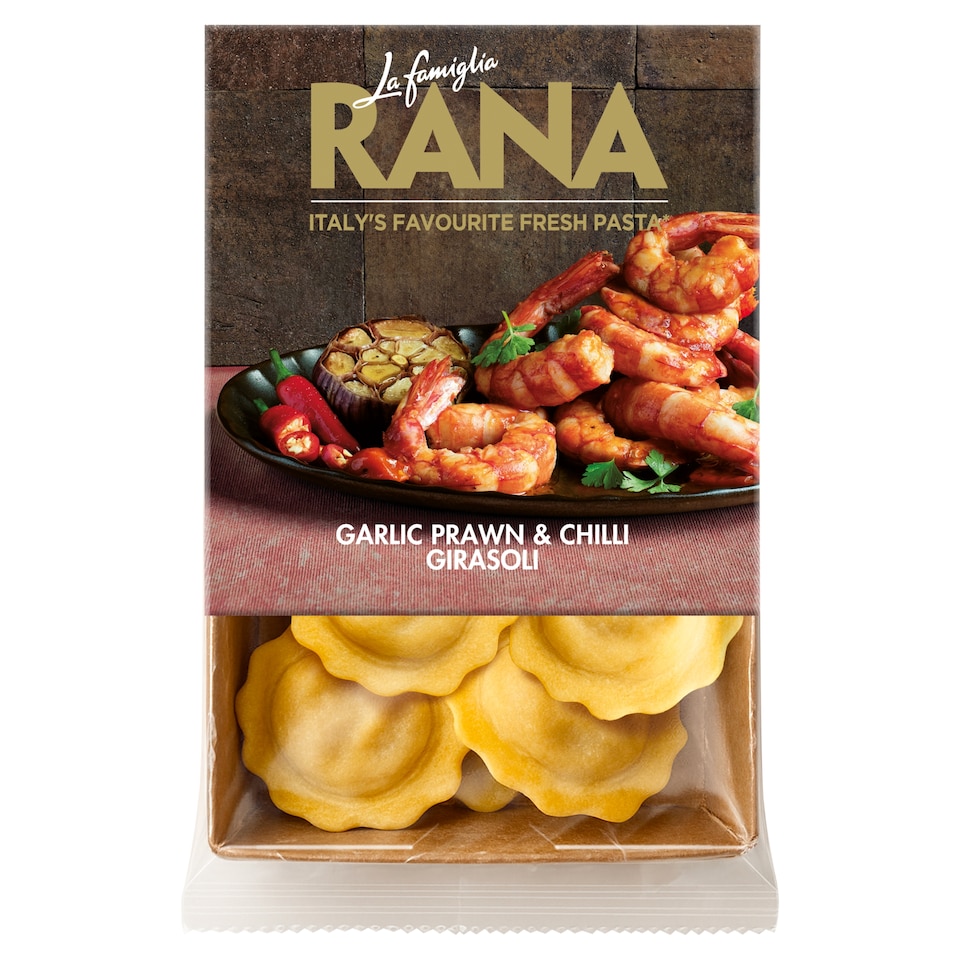 La Famiglia Rana Garlic Prawn & Chilli Girasoli 250g
