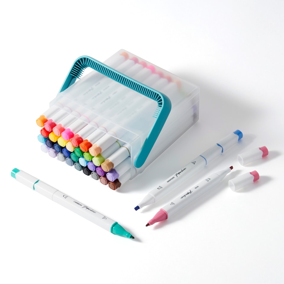 image 1 of Paperchase Rainbow 36 Dual End Marker Pens