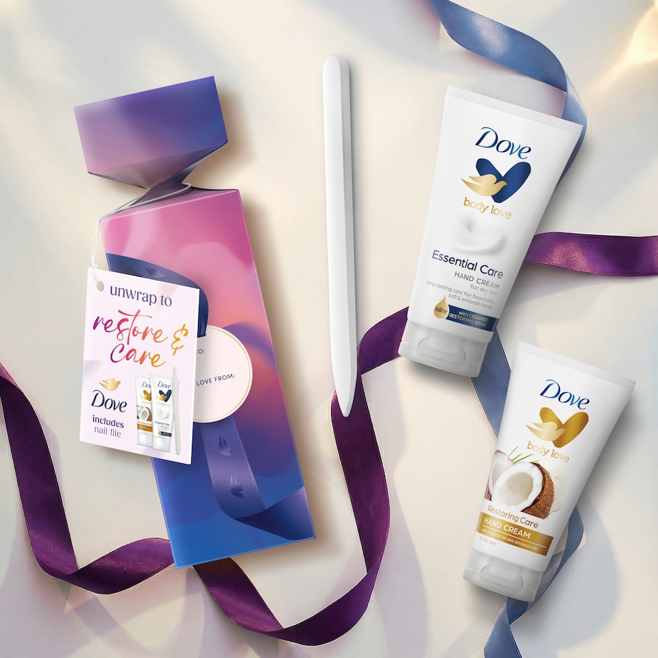 image 1 of Dove Restore & Care Hand Cream Collection Set